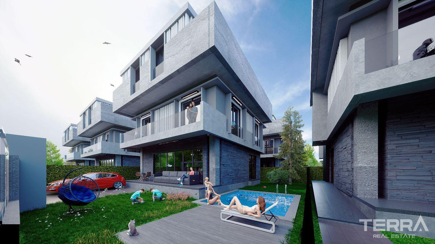 Döşemealtı'nda Satılık 6+1 Asansörlü Tripleks Villalar - 82549
