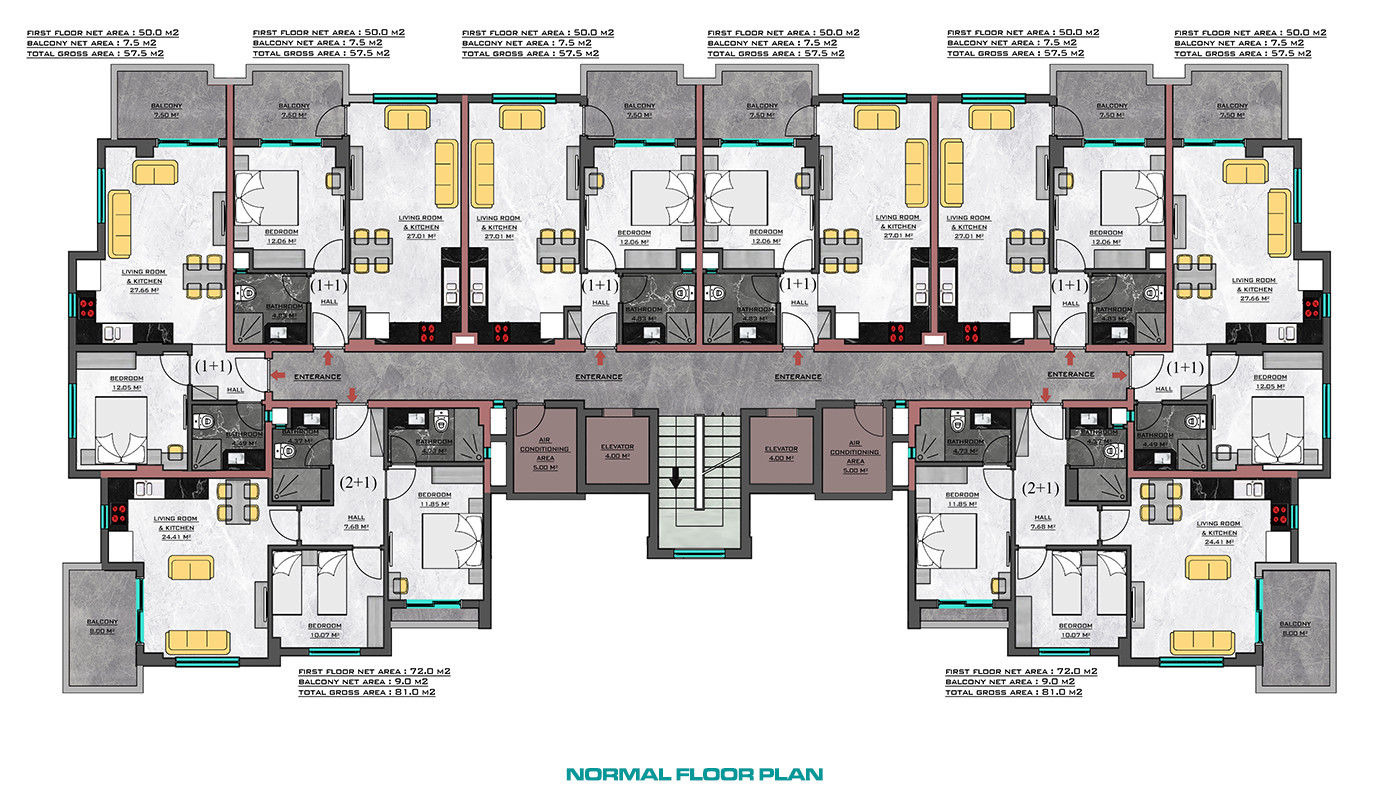 5 Star Concept Complex of Luxury Apartments in Kargıcak, Alanya - 82581