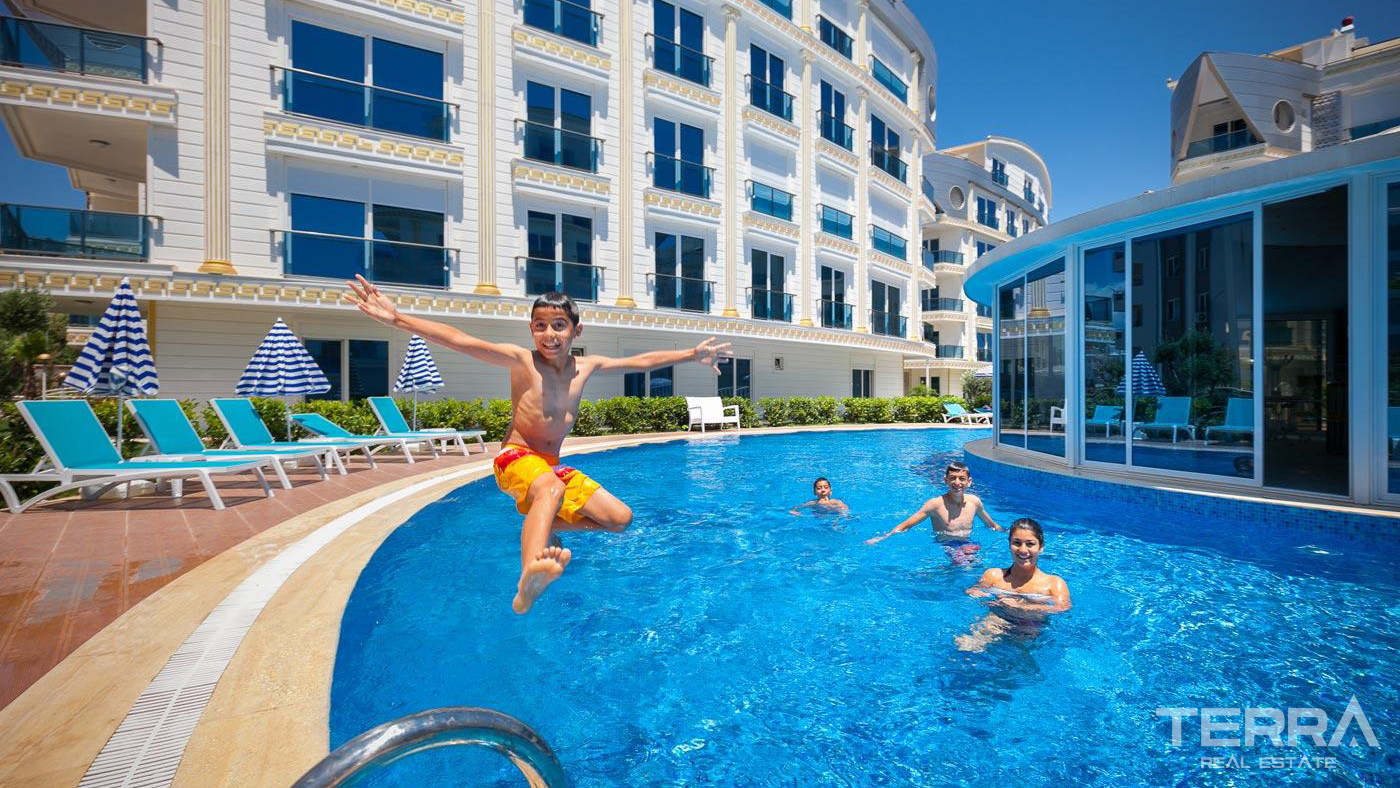 5 Star Hotel Type Apartments in Antalya with a Large Swimming Pool - 82626