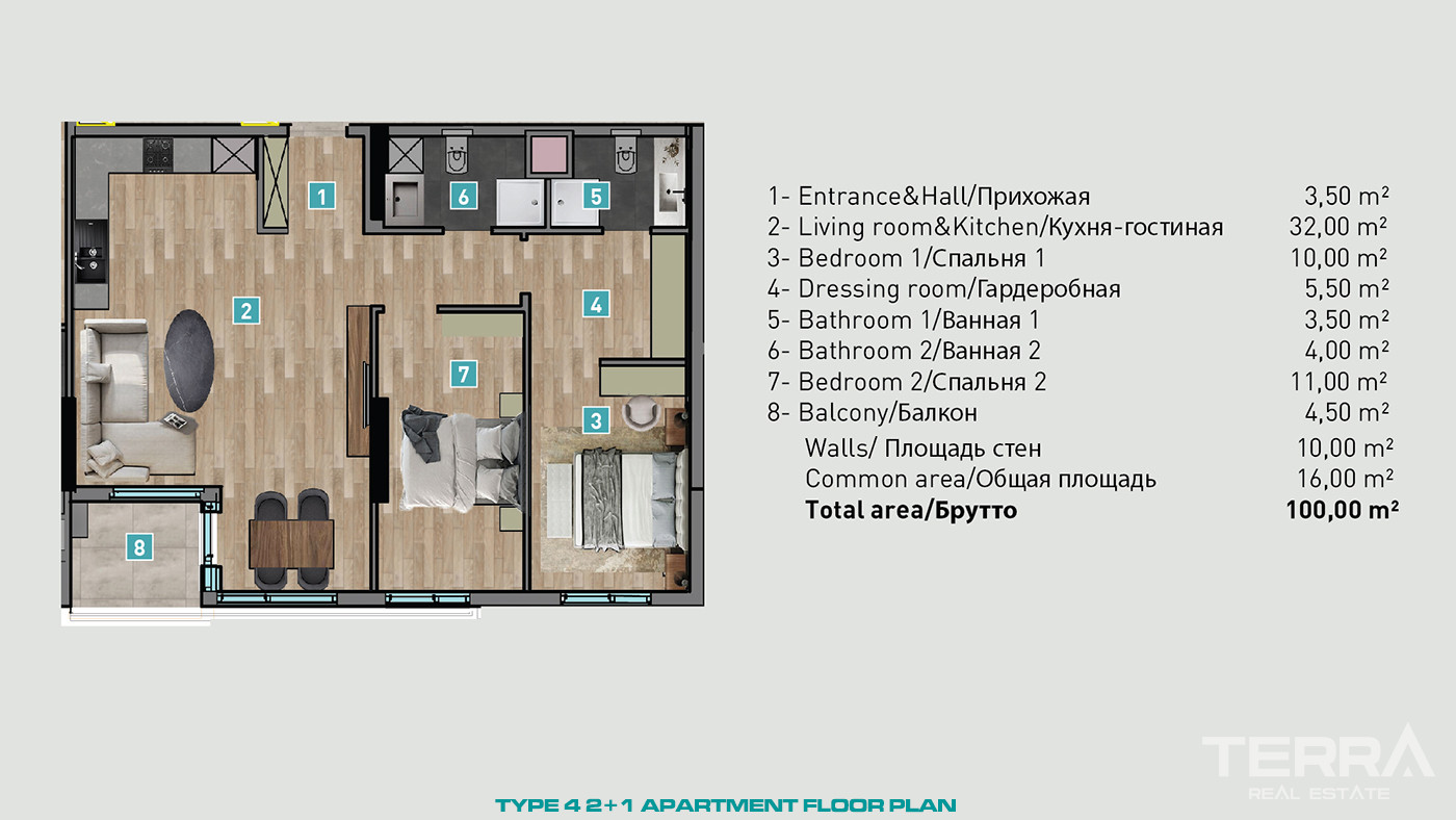 Top Notch Facilities and Luxury Living with New Antalya Apartments - 82657