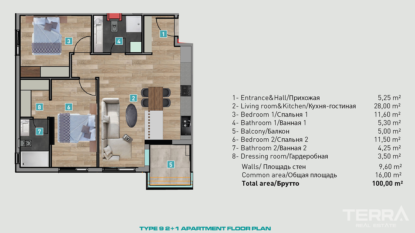 Top Notch Facilities and Luxury Living with New Antalya Apartments - 82665