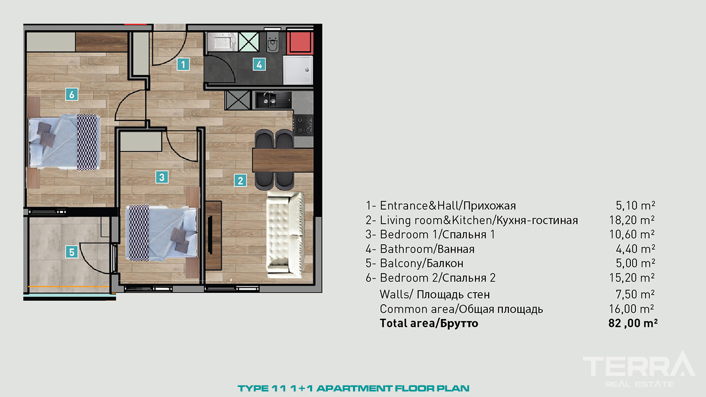 Top Notch Facilities and Luxury Living with New Antalya Apartments - 82668
