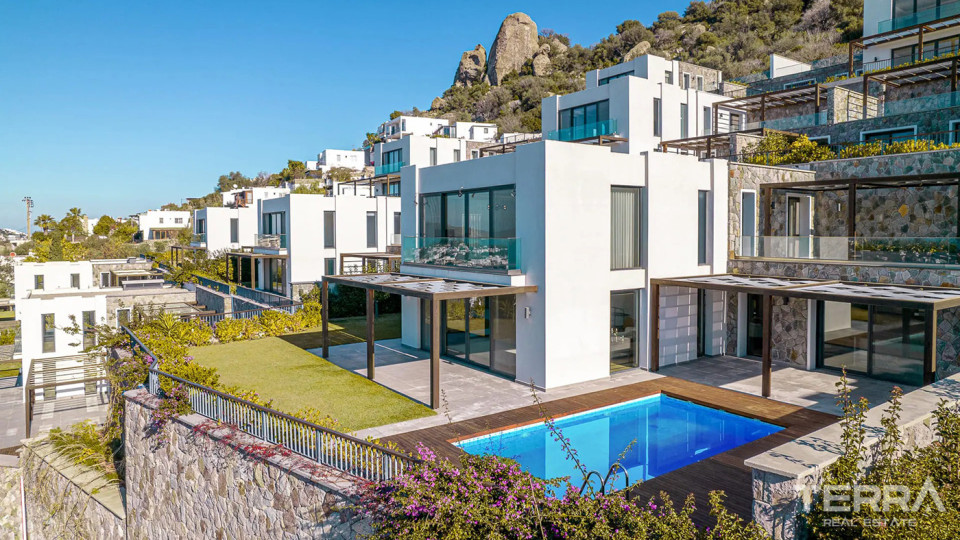 Smart Sea View Villas with Luxury Interior Features in Bodrum