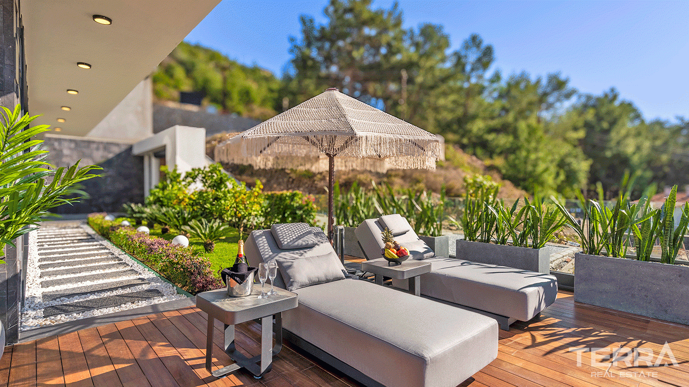Spacious 3+1 Villa with a Stunning Sea View in Alanya, Bektaş - 98055