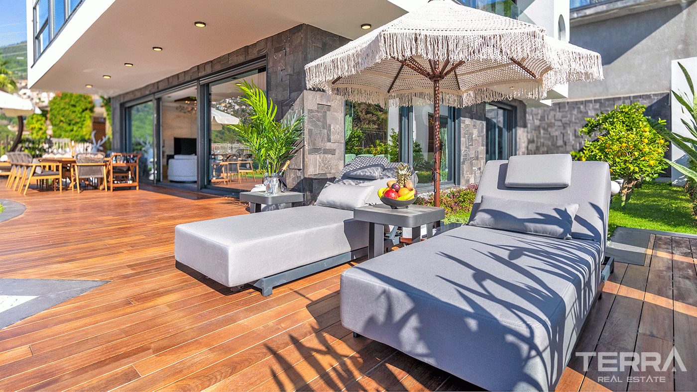 Spacious 3+1 Villa with a Stunning Sea View in Alanya, Bektaş - 98067