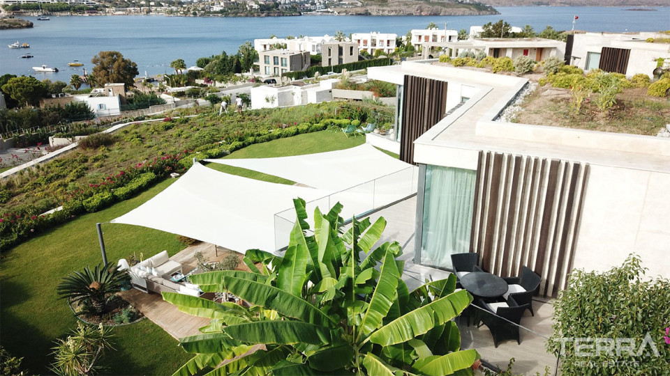 5+1 Exclusive Villa for Sale with Sea View in Bodrum