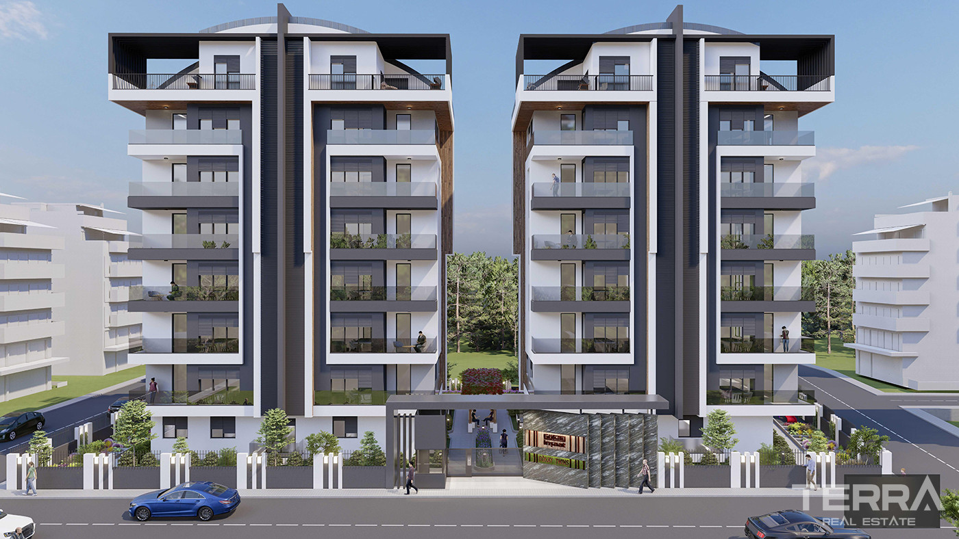 Spacious New Apartments with Separate Kitchen in Antalya Center - 83226