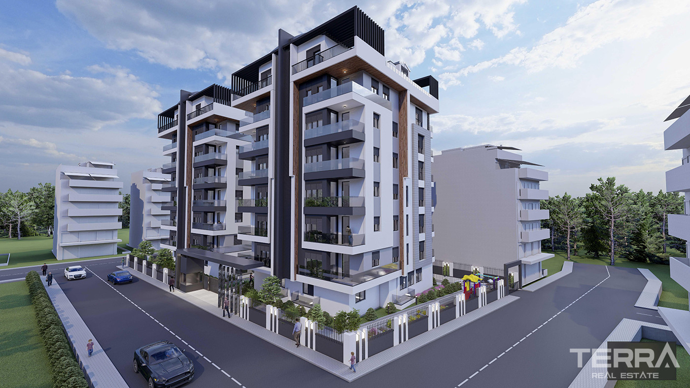 Spacious New Apartments with Separate Kitchen in Antalya Center - 83227