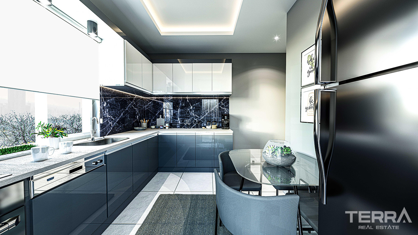 Spacious New Apartments with Separate Kitchen in Antalya Center - 83233