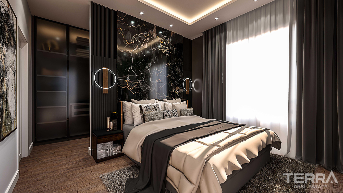 Spacious New Apartments with Separate Kitchen in Antalya Center - 83234
