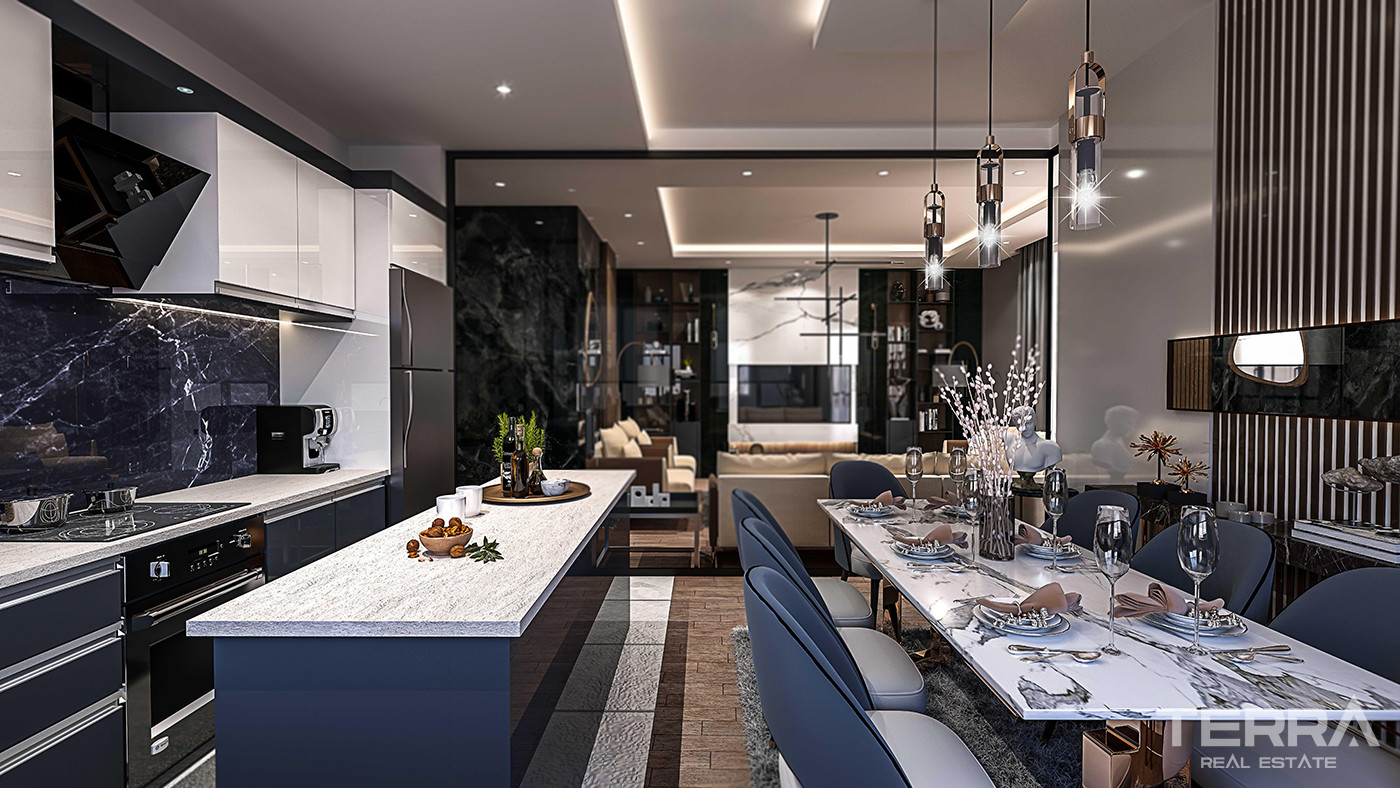 Spacious New Apartments with Separate Kitchen in Antalya Center - 83235