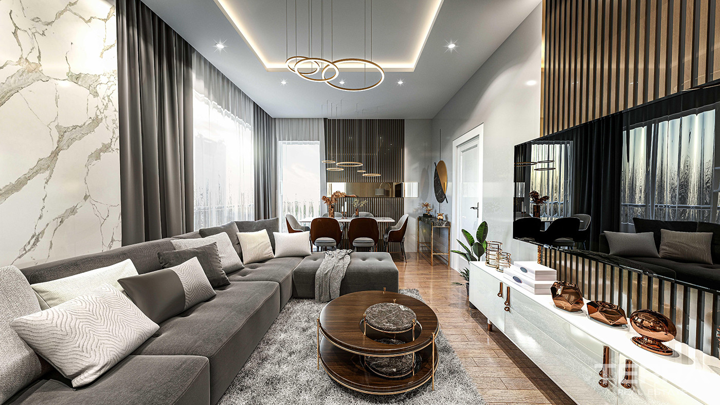 Spacious New Apartments with Separate Kitchen in Antalya Center - 83236