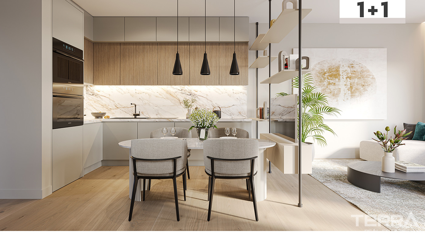 Flats in High-Reside Sea View Complex with Infinity Pool in Mersin - 84720