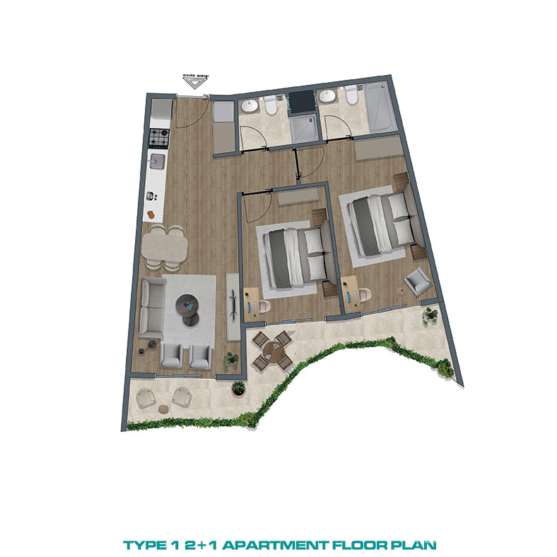 Mersin'de Sahile Yakın Premier Sitede Lüks Daireler - 83332