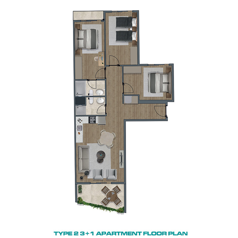 Mersin'de Sahile Yakın Premier Sitede Lüks Daireler - 83336
