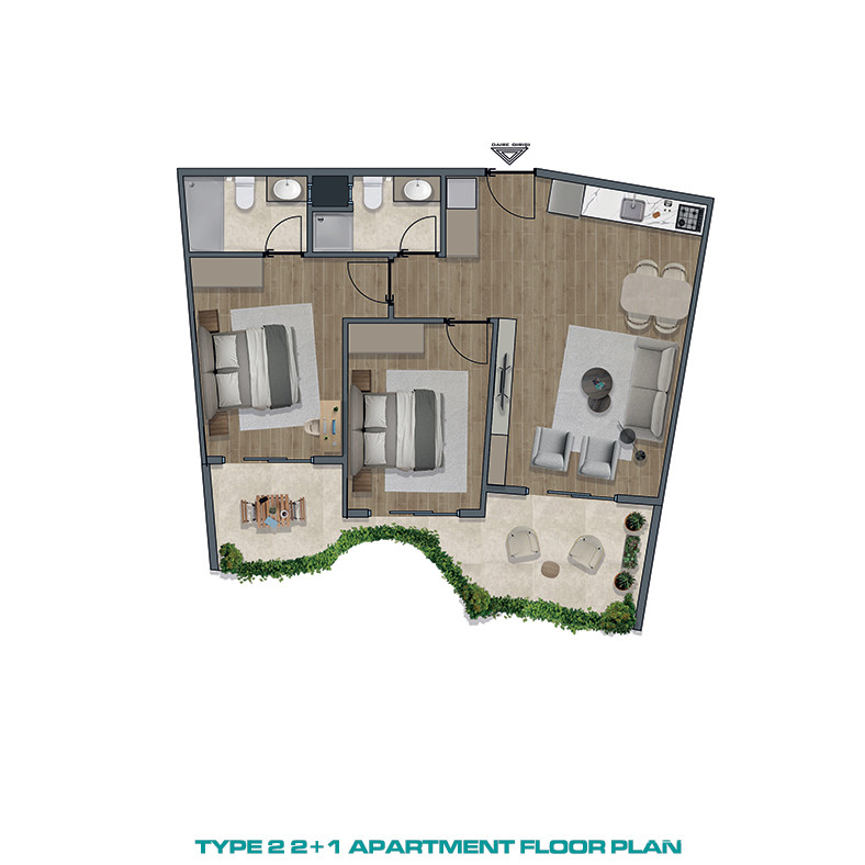 Mersin'de Sahile Yakın Premier Sitede Lüks Daireler - 83338