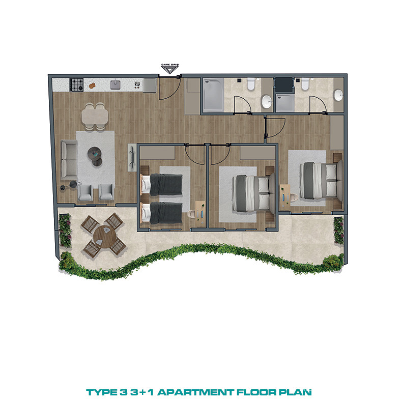 Mersin'de Sahile Yakın Premier Sitede Lüks Daireler - 83341