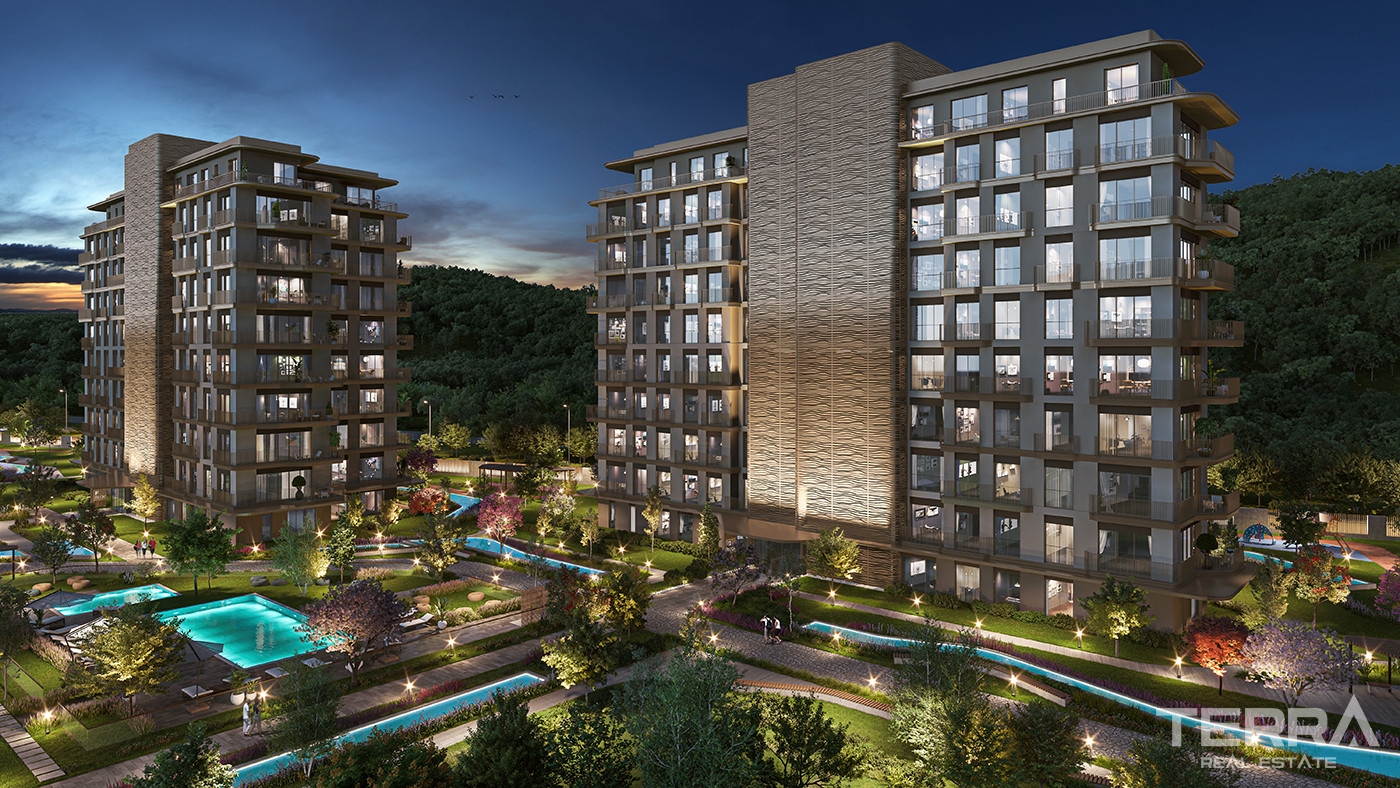 Luksusowe apartamenty ze wspaniałym widokiem na las w Sarıyer w Stambule - 83454