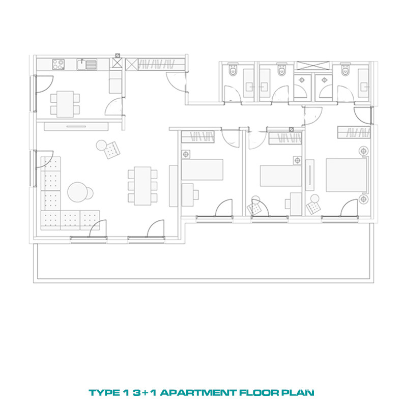 Luksusowe apartamenty ze wspaniałym widokiem na las w Sarıyer w Stambule - 83459