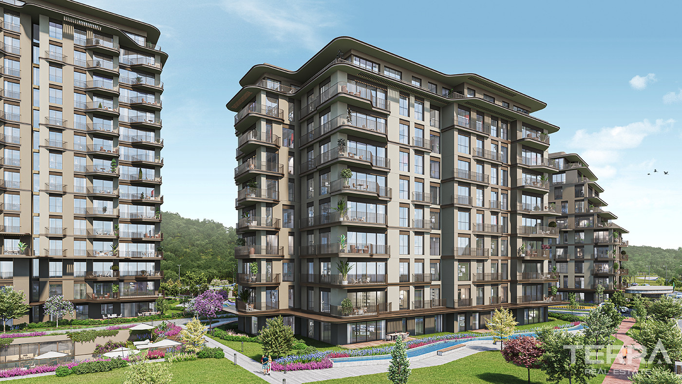 Luksusowe apartamenty ze wspaniałym widokiem na las w Sarıyer w Stambule - 83471