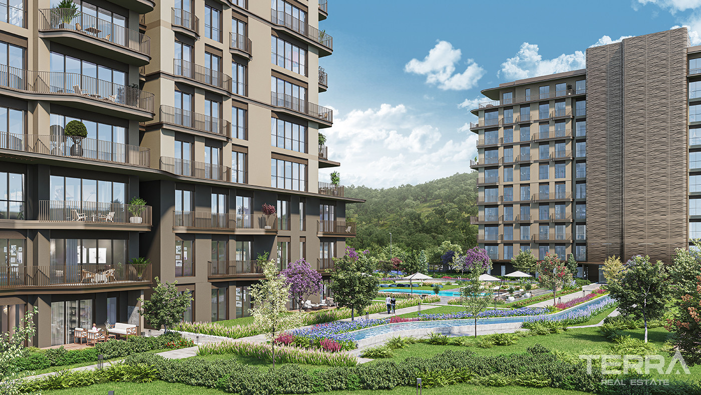 Luksusowe apartamenty ze wspaniałym widokiem na las w Sarıyer w Stambule - 83473