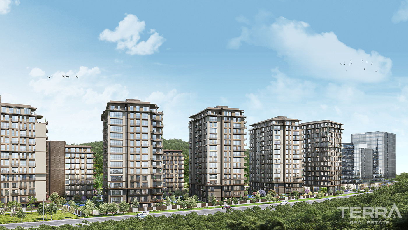 Luksusowe apartamenty ze wspaniałym widokiem na las w Sarıyer w Stambule - 83474