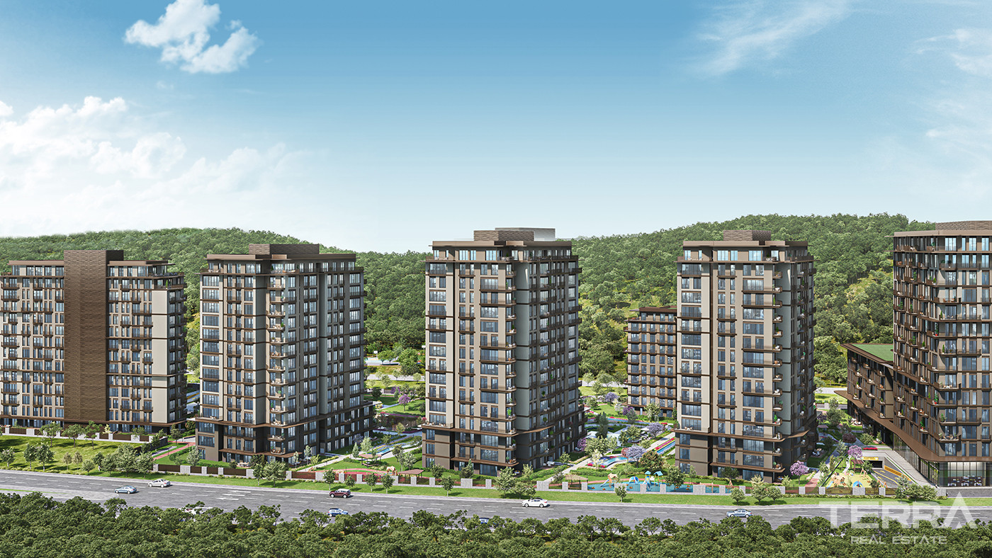 Luksusowe apartamenty ze wspaniałym widokiem na las w Sarıyer w Stambule - 83475