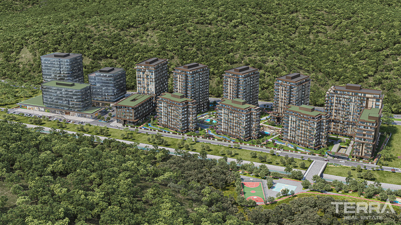Luksusowe apartamenty ze wspaniałym widokiem na las w Sarıyer w Stambule - 83477