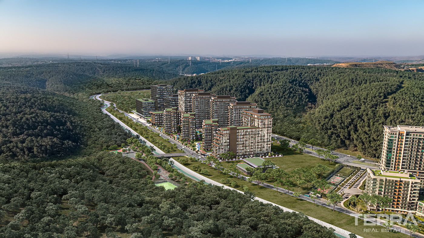Luksusowe apartamenty ze wspaniałym widokiem na las w Sarıyer w Stambule - 83486