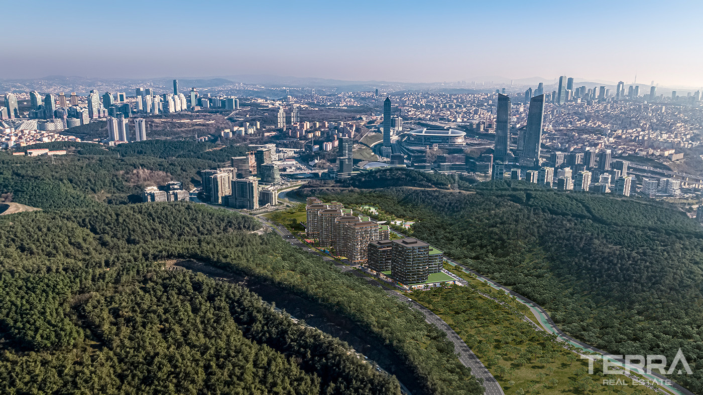 Luksusowe apartamenty ze wspaniałym widokiem na las w Sarıyer w Stambule - 83487