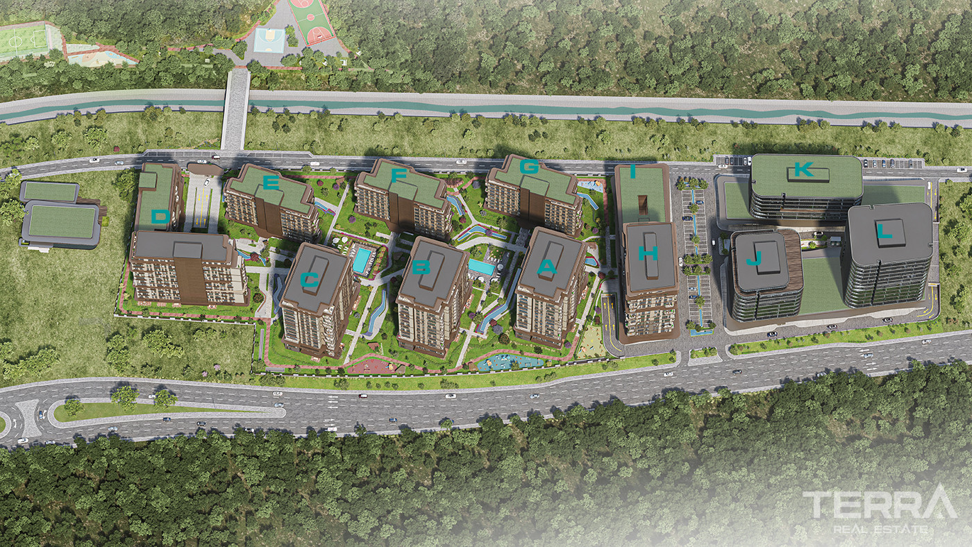 Luksusowe apartamenty ze wspaniałym widokiem na las w Sarıyer w Stambule - 83488