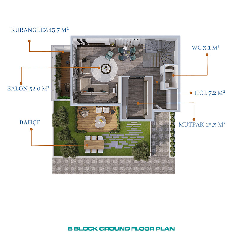 Luxury Twin Villas in a Tranquil Area of Sarıyer, İstanbul - 83637