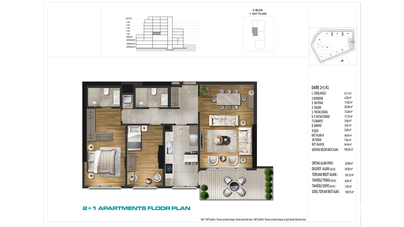 Prime Location from Contemporary İstanbul Apartments for Sale - 83680