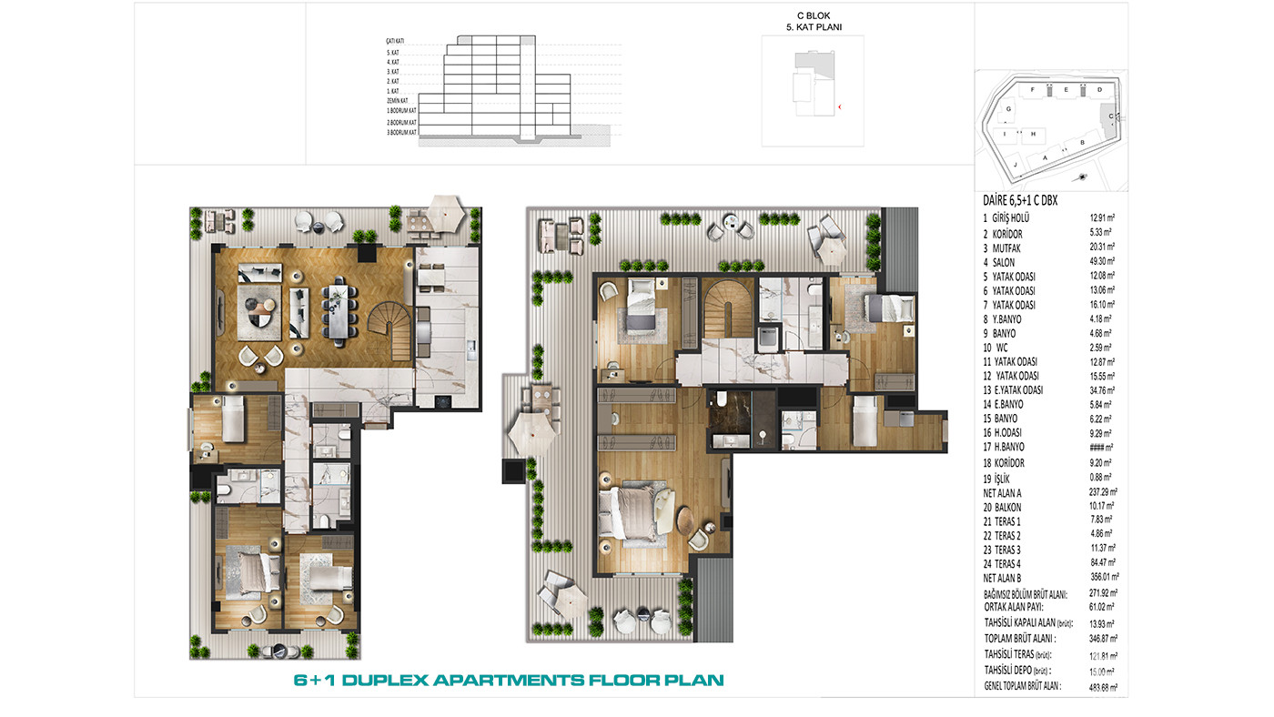 Prime Location from Contemporary İstanbul Apartments for Sale - 83690