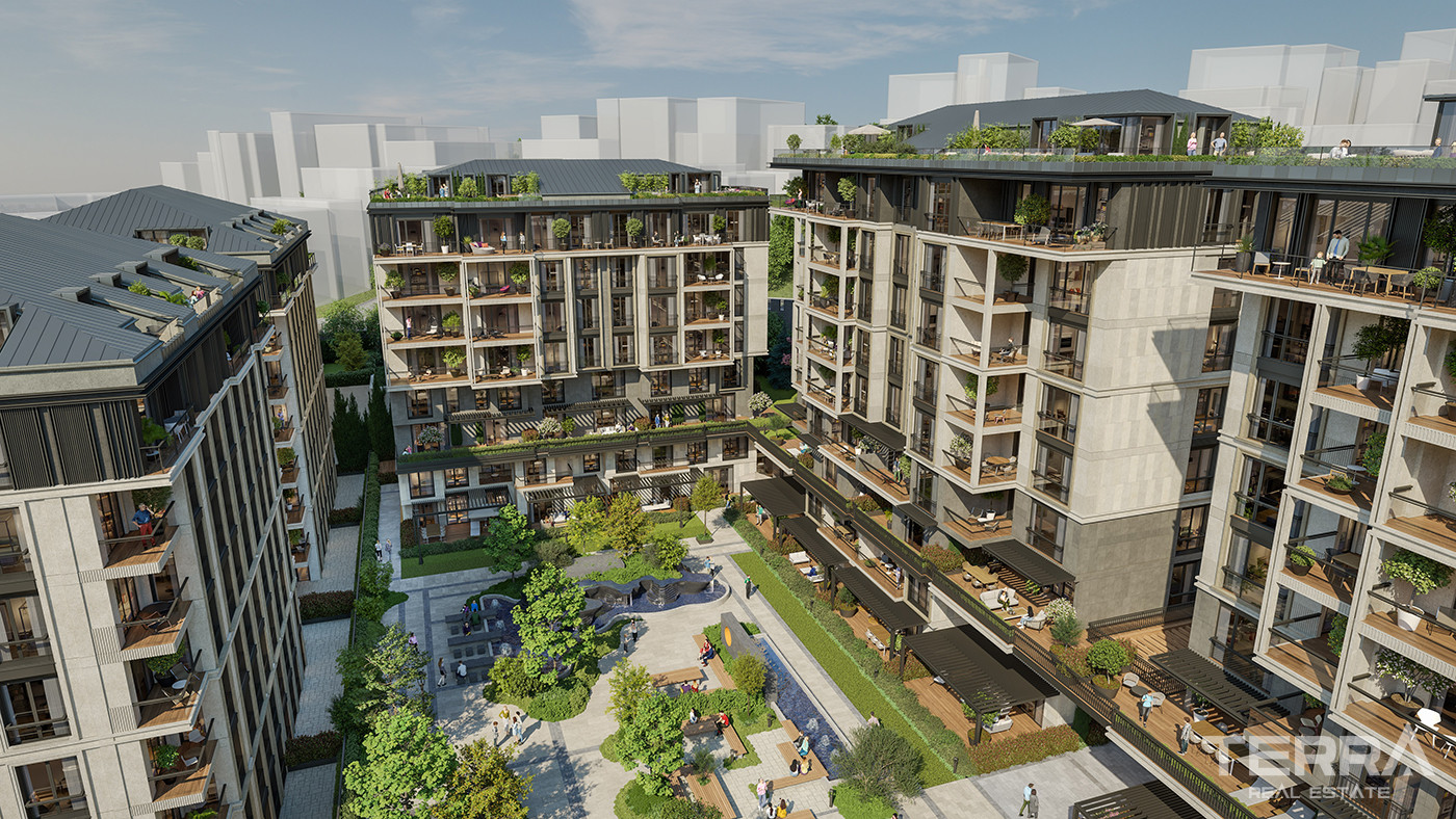 Prime Location from Contemporary İstanbul Apartments for Sale - 83704