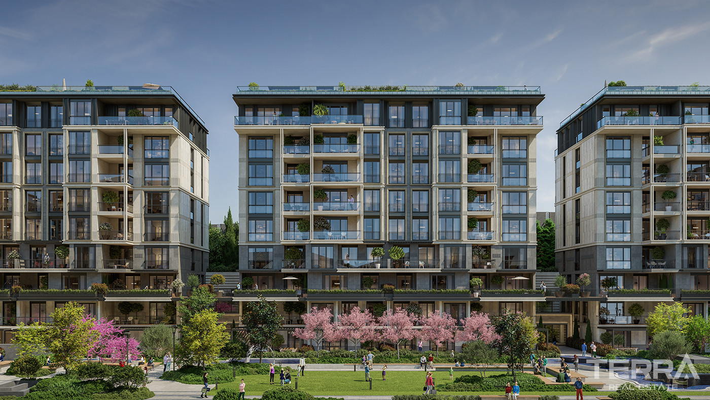 Prime Location from Contemporary İstanbul Apartments for Sale - 83707