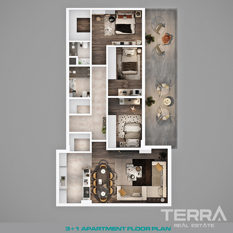 Modern Apartments in a Luxurious Complex in Antalya, Altıntaş - 83839