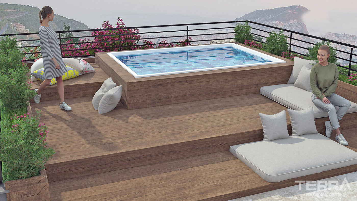 2+1 Detached Flats with Private Gardens or Terraces in Bodrum - 83864