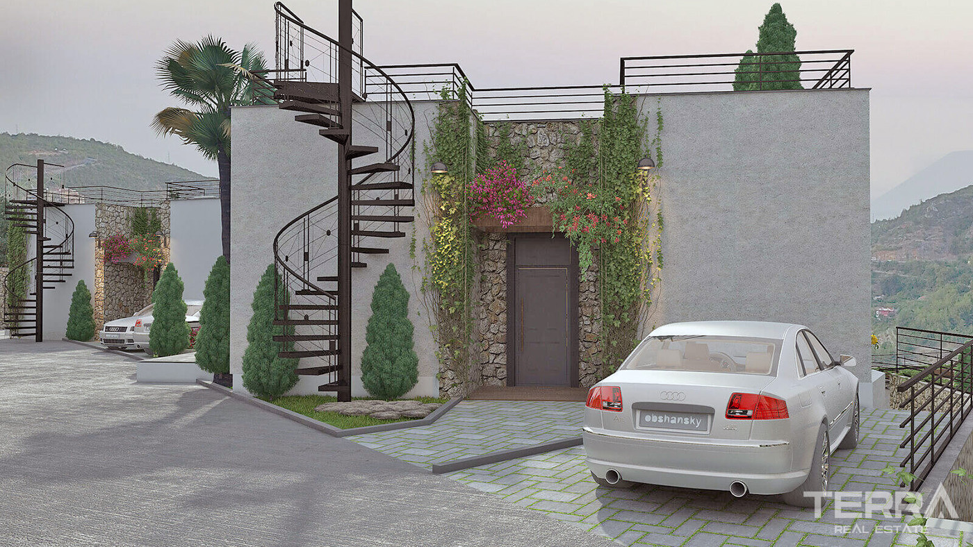 2+1 Detached Flats with Private Gardens or Terraces in Bodrum - 83866