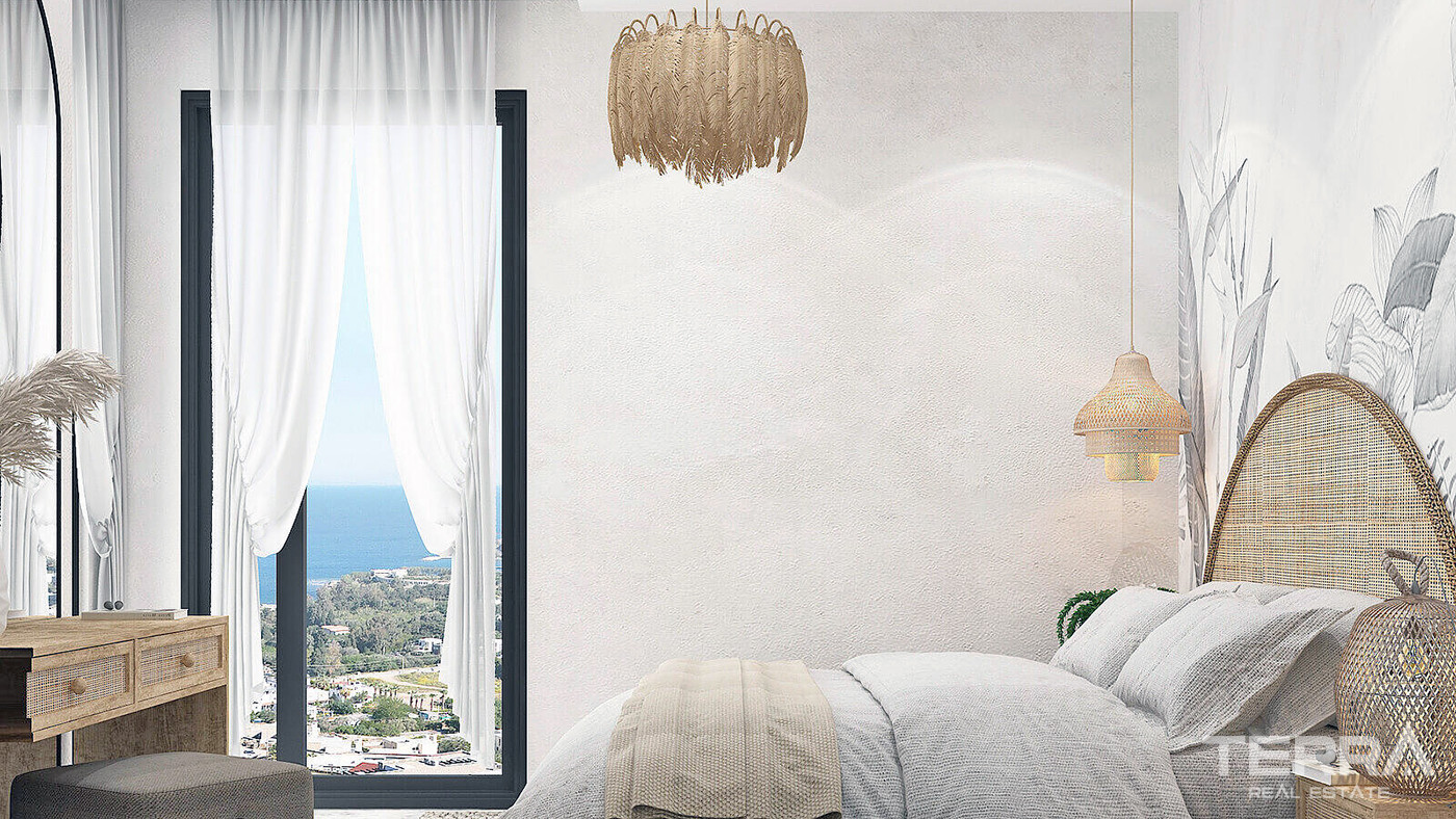 2+1 Detached Flats with Private Gardens or Terraces in Bodrum - 83885