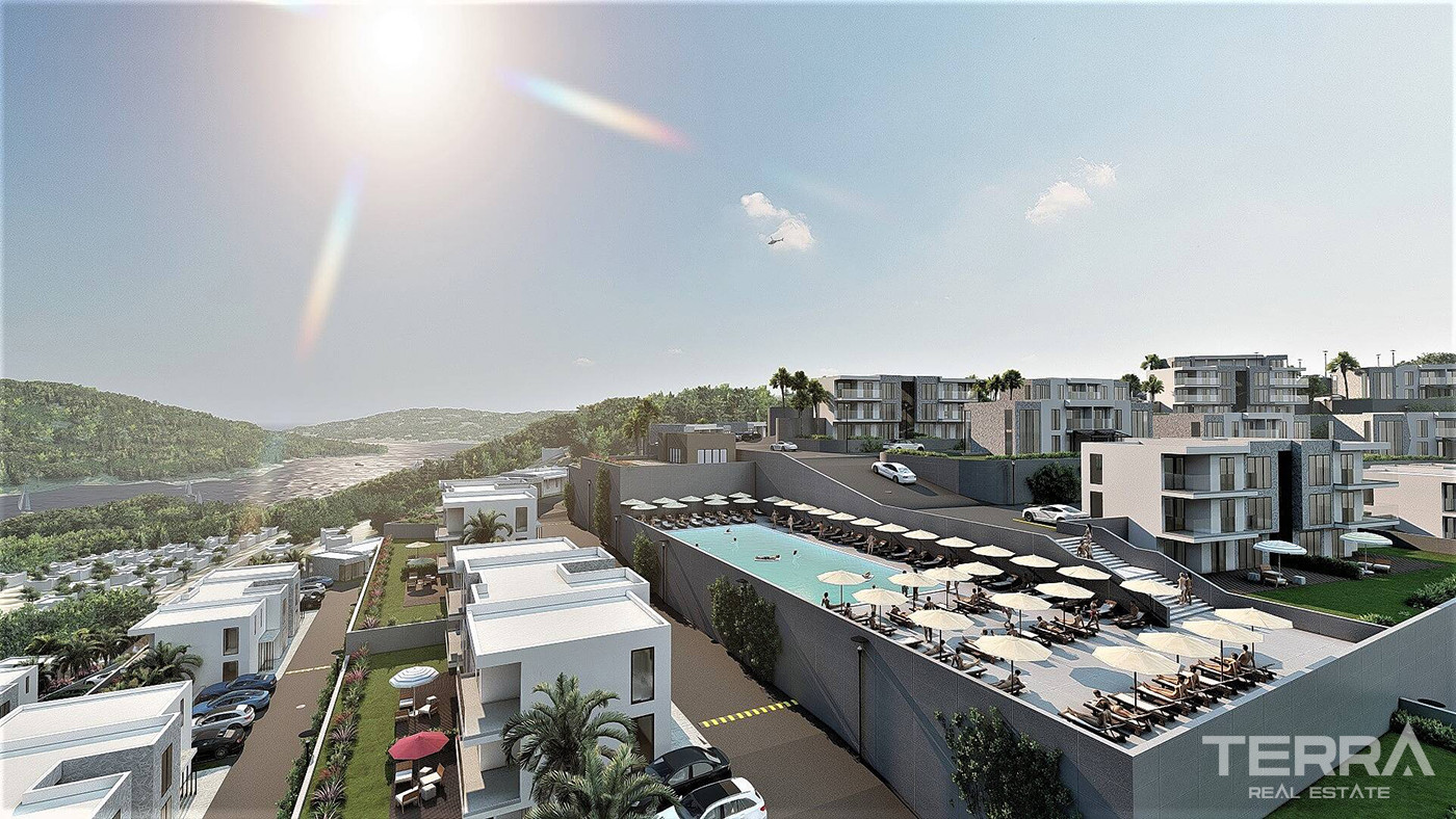 Chic Sea and Forest View Apartments Close to The Beach in Bodrum - 83892