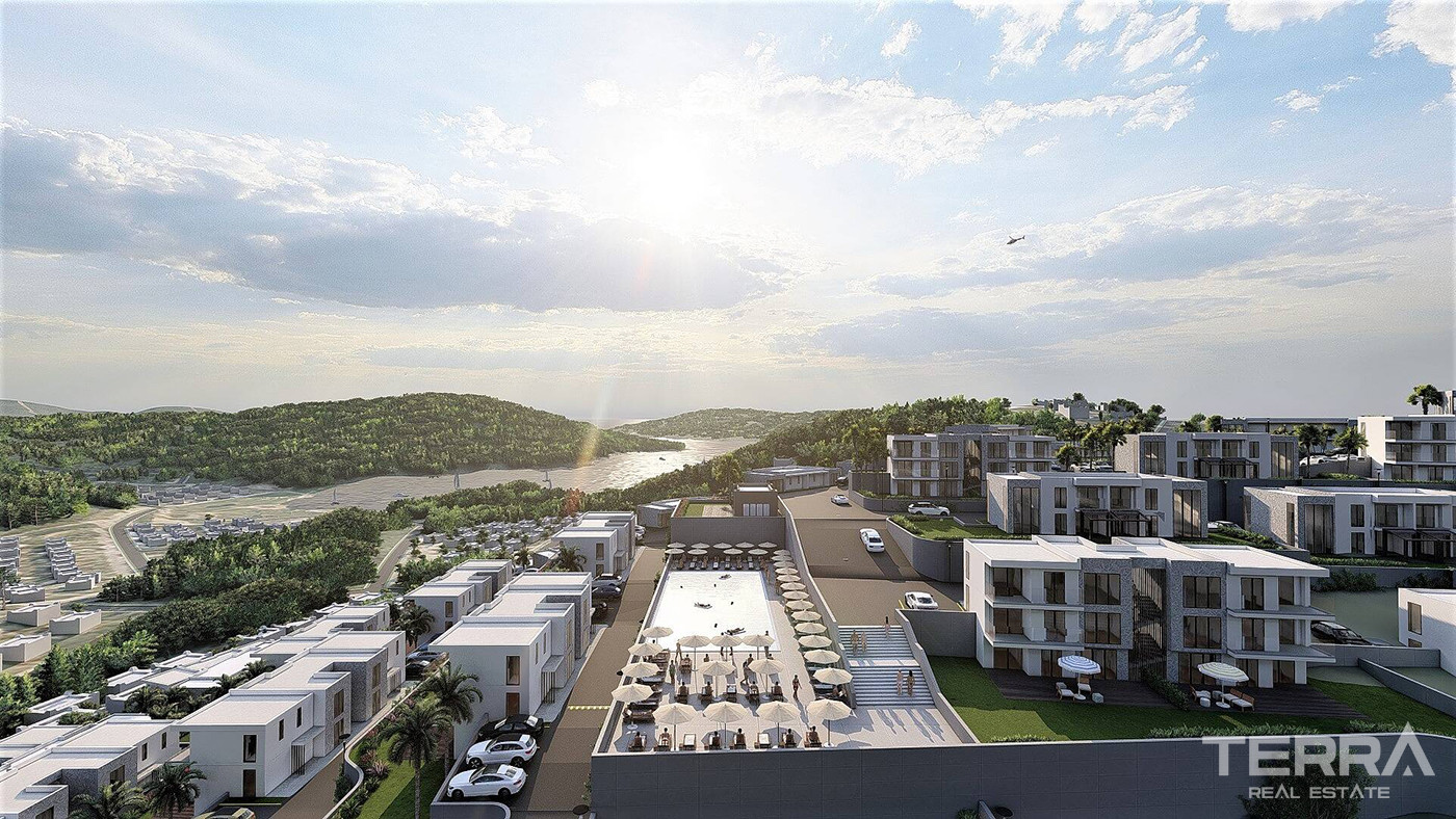 Chic Sea and Forest View Apartments Close to The Beach in Bodrum - 83900