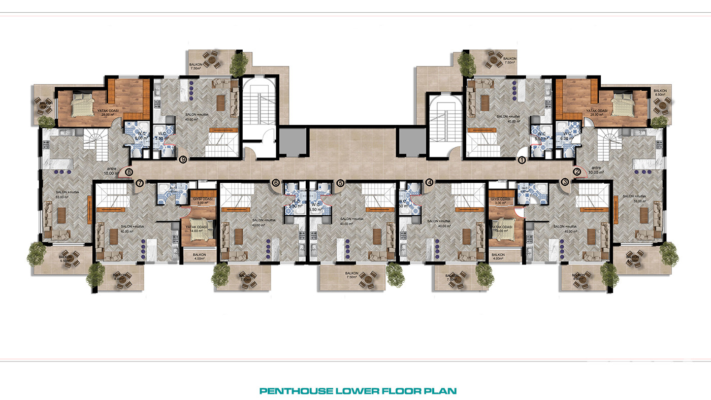New Antalya Apartments Close to Daily Amenities in Altıntaş - 83946