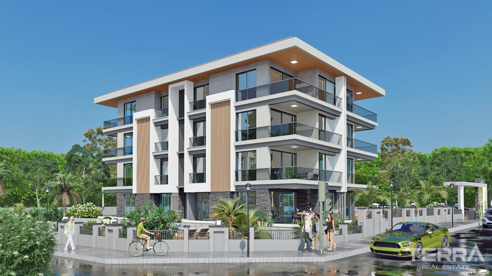 2+1 Flats with Underfloor Heating Systems in Antalya, Altıntaş