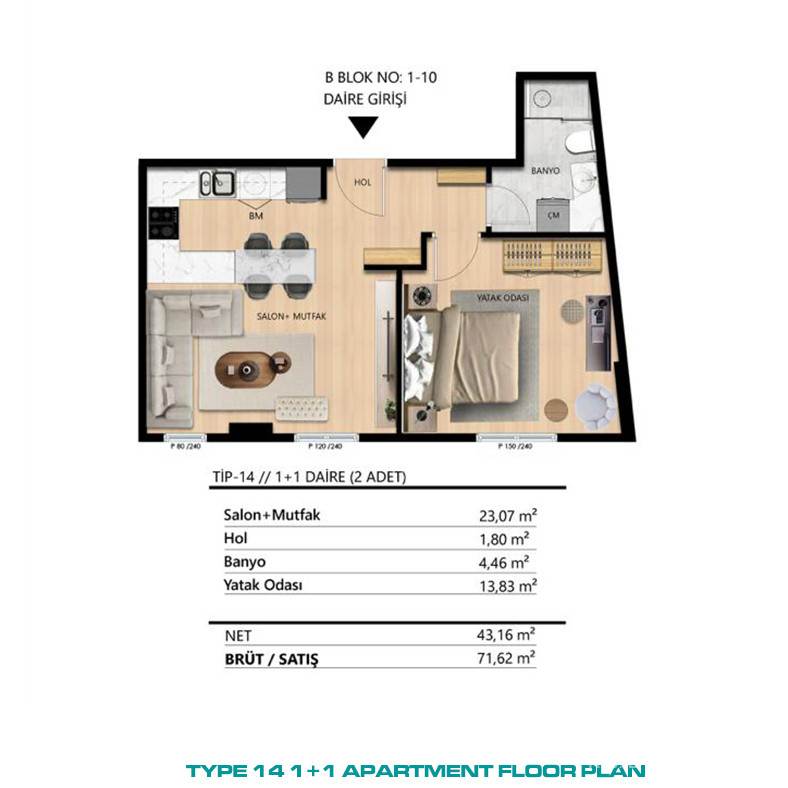 Luxury Apartments Overlooking the Golden Horn in Istanbul, Beyoğlu - 84870