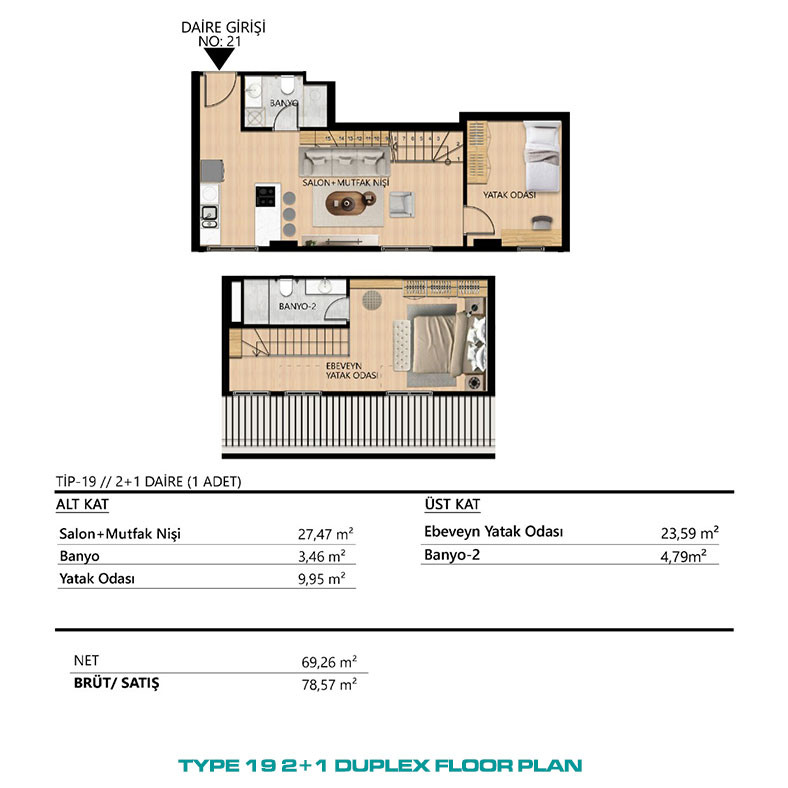 Luxury Apartments Overlooking the Golden Horn in Istanbul, Beyoğlu - 95040