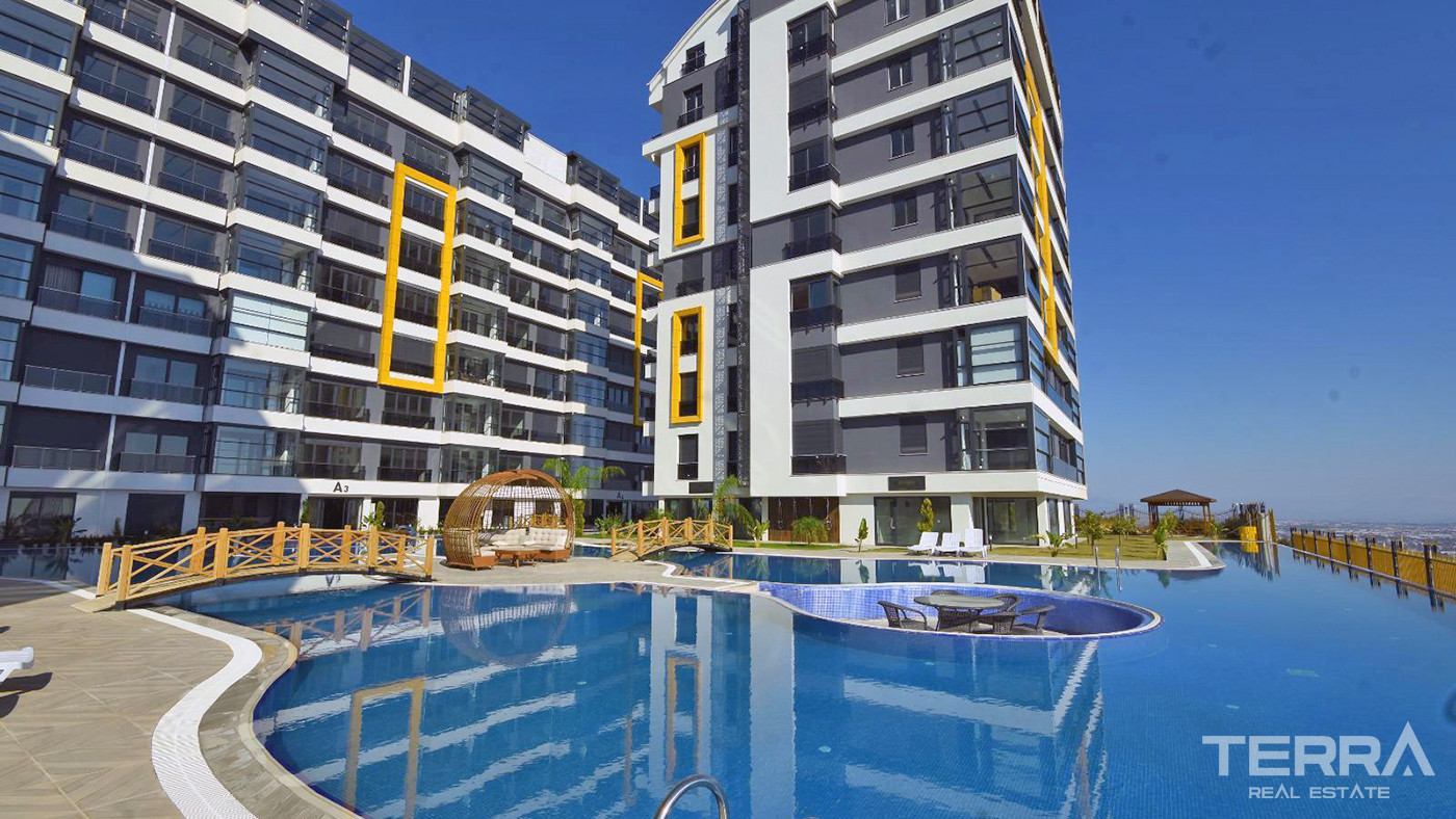 Modernly Designed Apartments with Mediterranean Sea View in Antalya - 85123