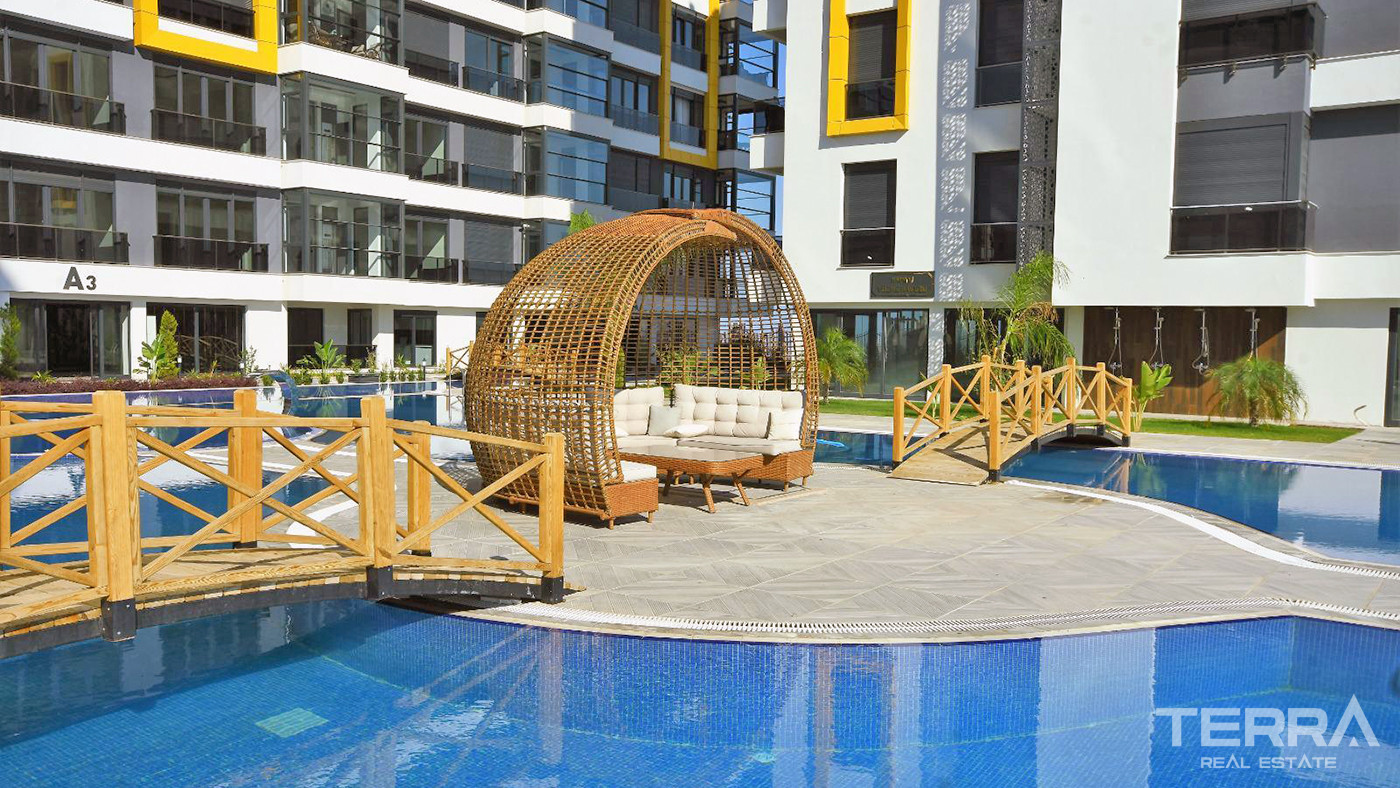 Modernly Designed Apartments with Mediterranean Sea View in Antalya - 85136