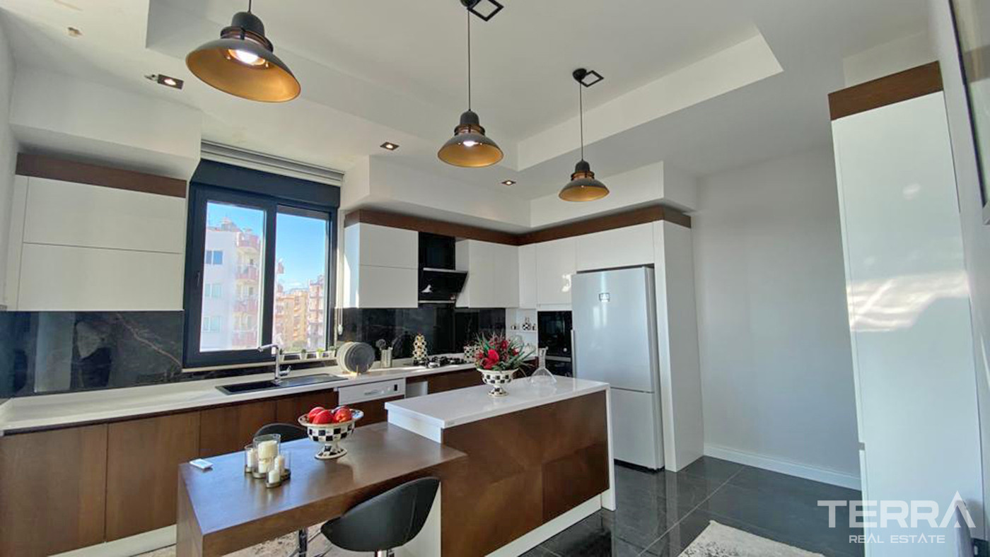 Modernly Designed Apartments with Mediterranean Sea View in Antalya - 85139