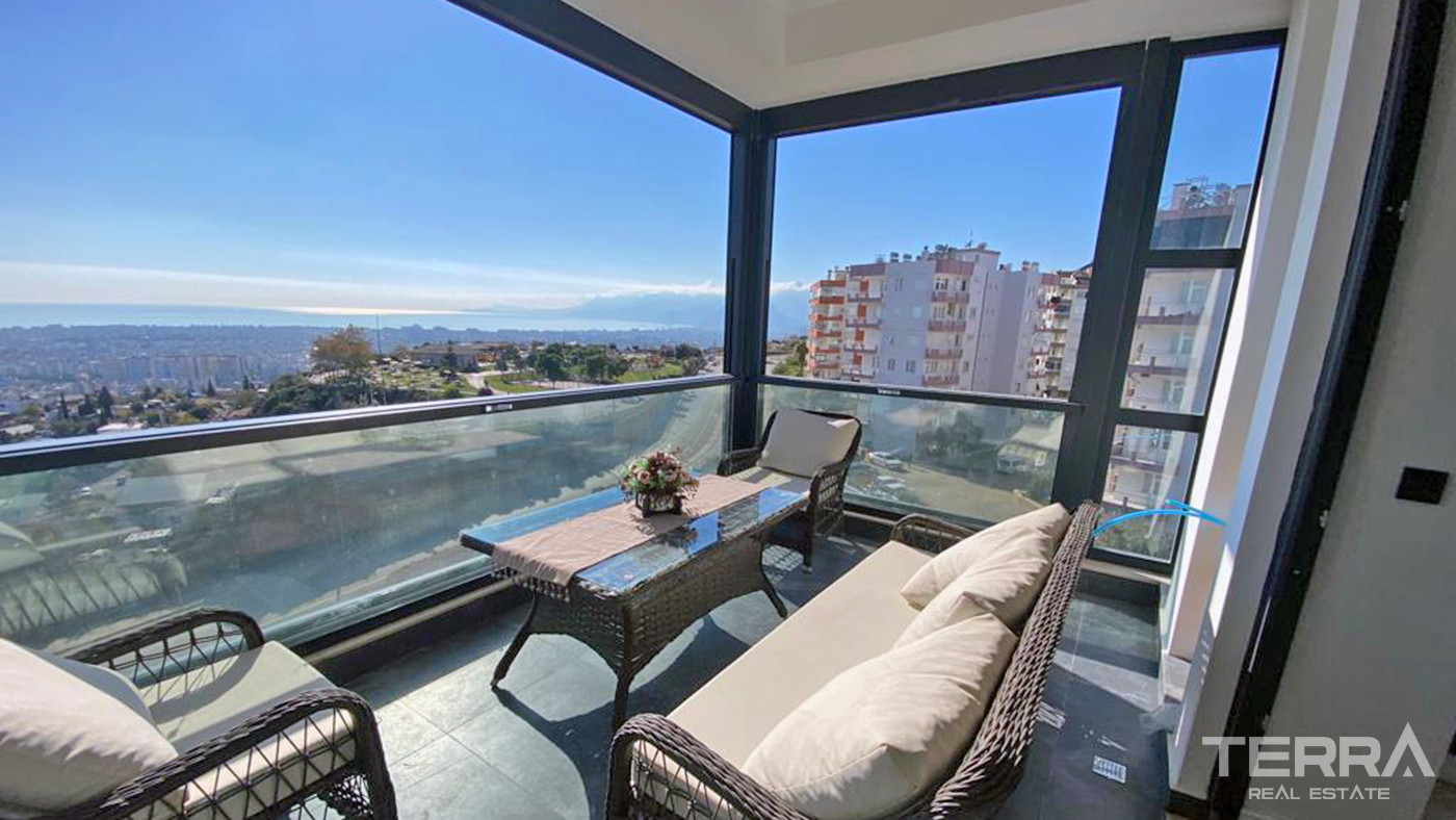 Modernly Designed Apartments with Mediterranean Sea View in Antalya - 85140